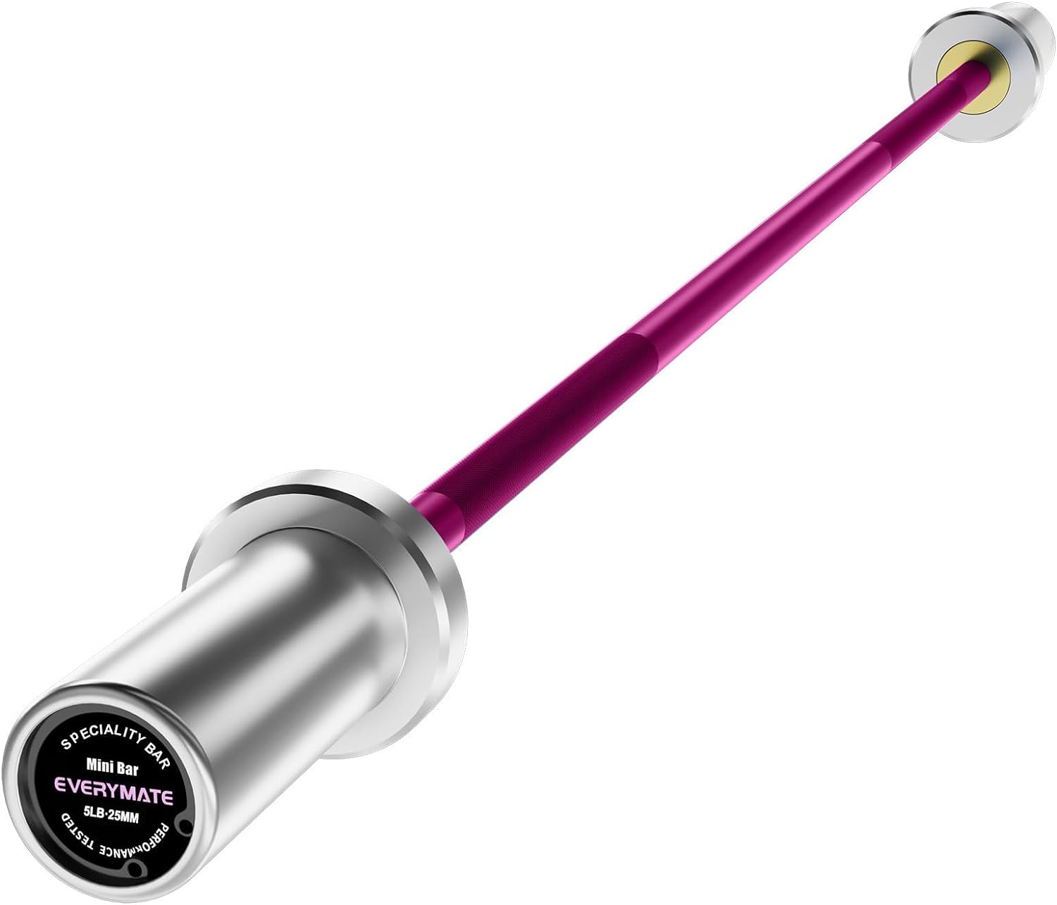 EVERYMATE 5LB Mini Barbell Bar- Beginner Women Kid Bar Total Body Workout
