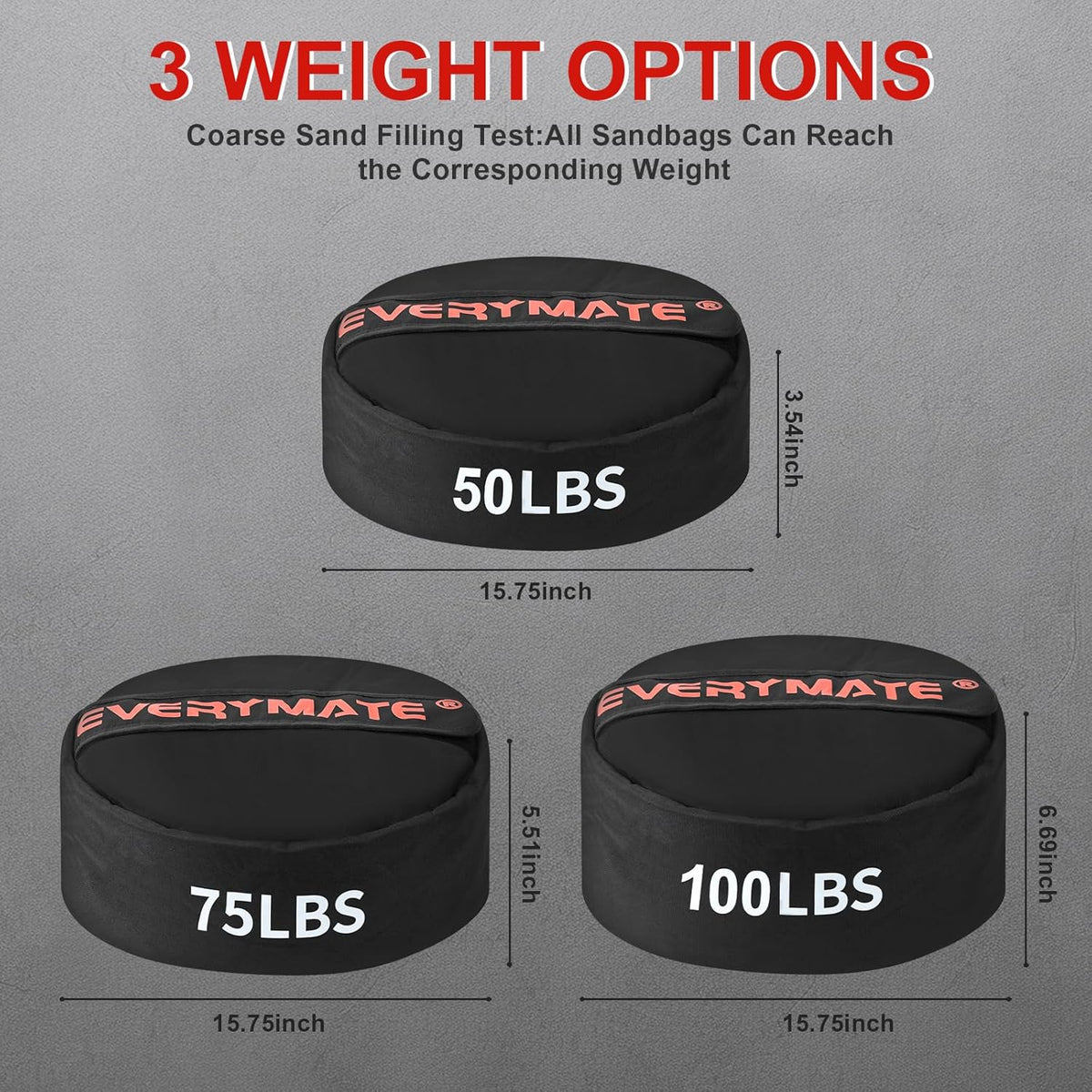Unfilled Strongman Sandbags - Heavy-Duty Workout Bag for CrossFit/Core Training