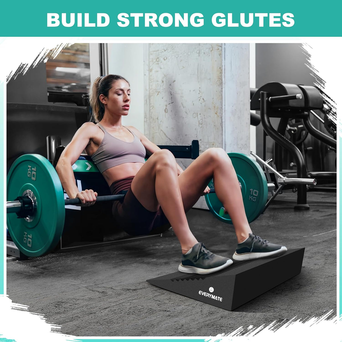 Pro-Grade Squat Wedge - 15° Angle Design for Weightlifting & Physical Therapy